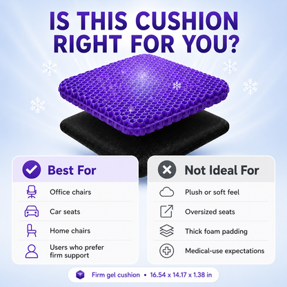CloudSeat Purple Gel Seat Cushion