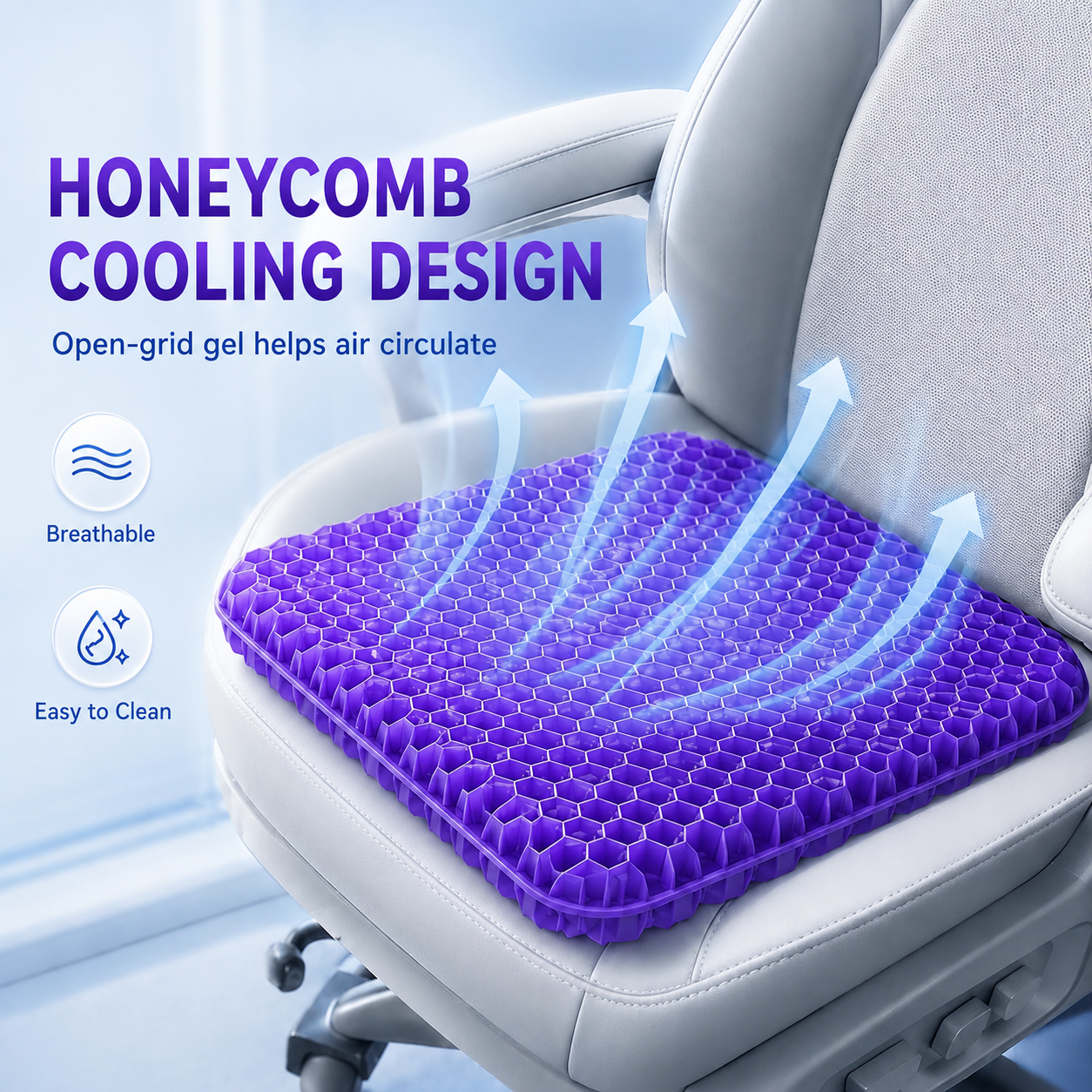 CloudSeat Purple Gel Seat Cushion