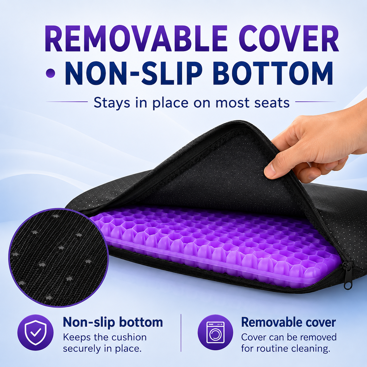 CloudSeat Purple Gel Seat Cushion