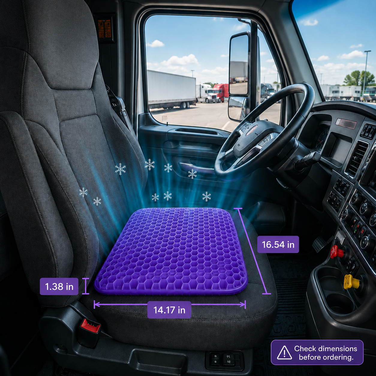 CloudSeat Purple Gel Seat Cushion